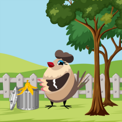 5. Arī zvirbuļu ģimene šķiro – komposta kaudze un bioloģiskie atkritumi