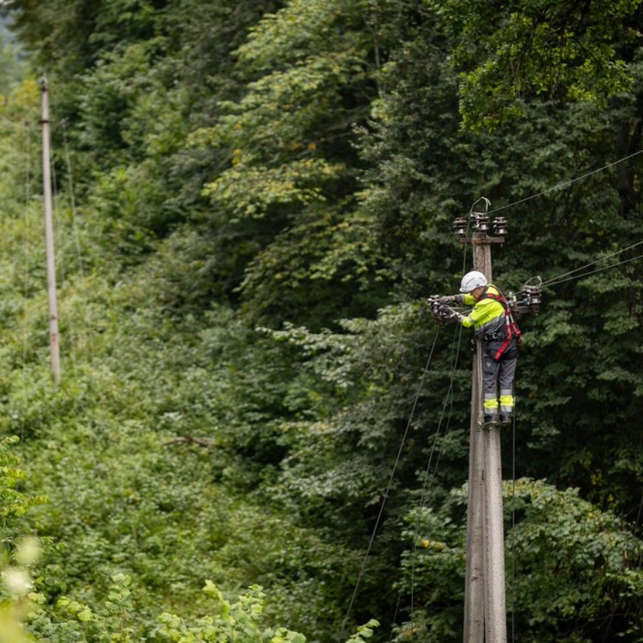 <p>Lietuvā vētras pārtrauktā elektroapgāde vēl nav atjaunota 46 000 mājsaimniecību</p>