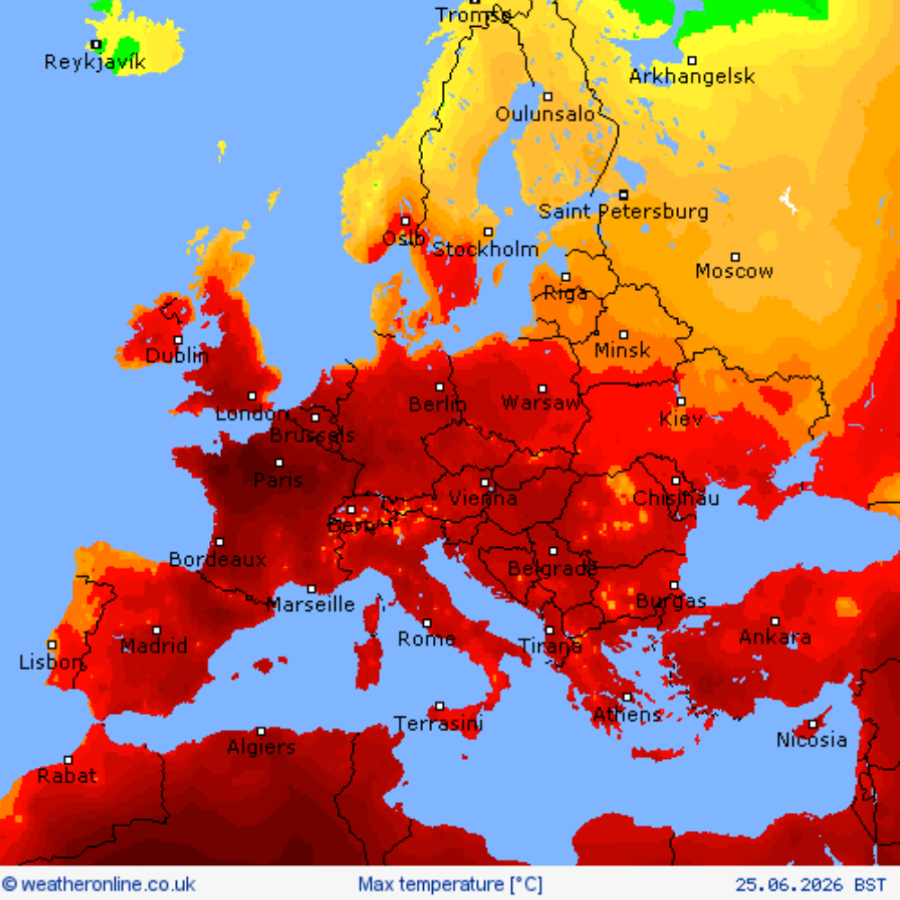 <p>Rietumeiropu pārņēmis karstuma vilnis; Latviju tas sasniegs nedēļas nogalē</p>