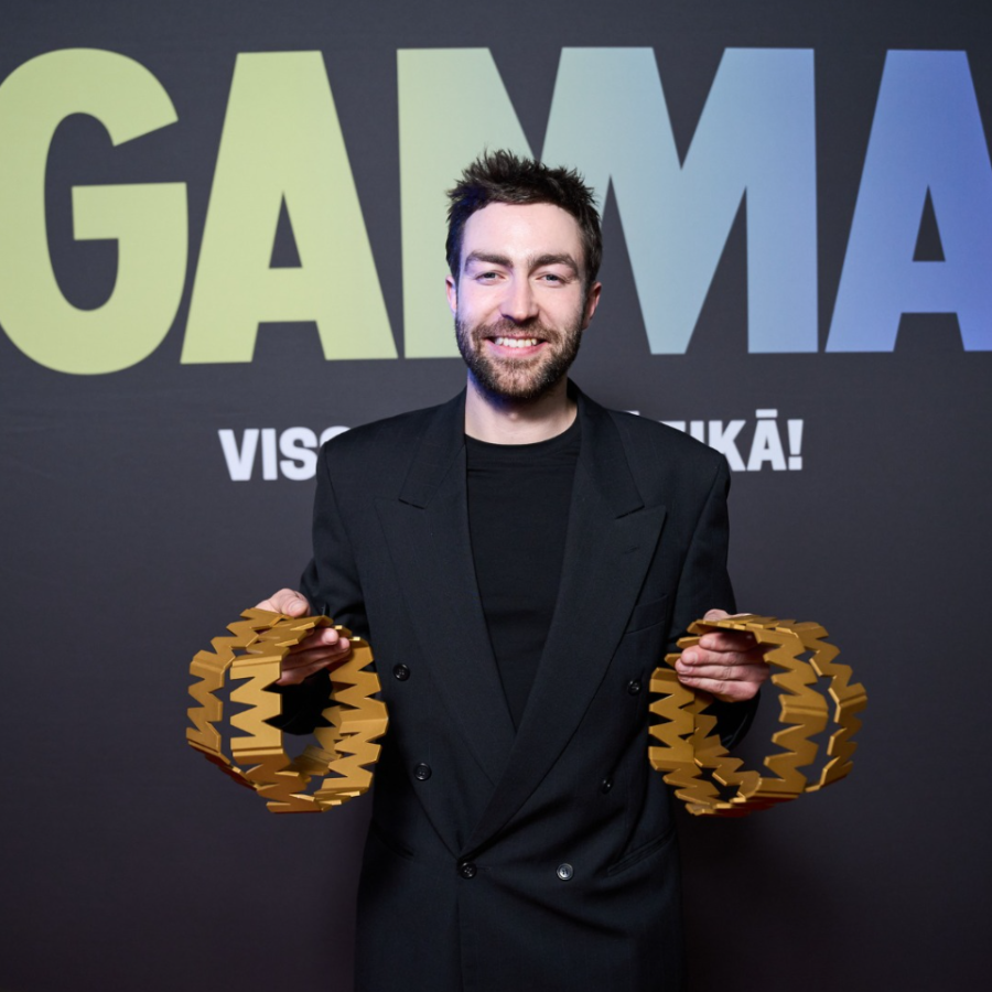 <p>Mūzikas balvas ceremonijā "Gamma" visvairāk balvu Fiņķim</p>